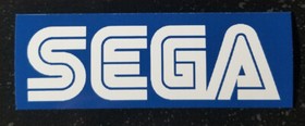 [4" x 2"]  [Vinyl Bumper Sticker] - SEGA Vintage Logo - Saturn Dreamcast Genesis