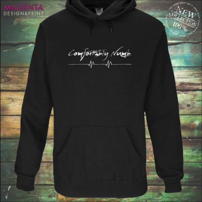 Comfortably Numb - heartbeat • PINK FLOYD HOODIE UnOfficial • Printed 2 sides - Image 1 of 4