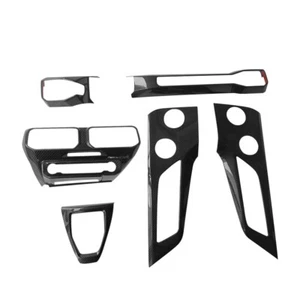 Real Carbon Fiber Console Dash Vent Door Panel Cover Kit for Ford Mustang 2024+ - Picture 1 of 7