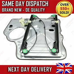 VW TRANSPORTER T5 2003-2016 2/3 DOORS FRONT LEFT PASSENGER SIDE WINDOW REGULATOR - Picture 1 of 7