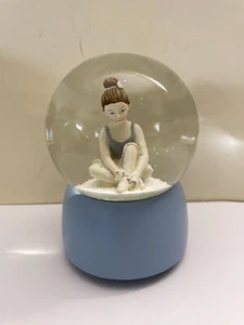 Ballet Girl Snow Globe Music Box Decoration Water Resin/Glass -NIB - Picture 1 of 8