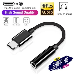 USB-C Type C Adapter Port to 3.5mm Aux Jack Ear/Headphone for Samsung S23 S21 - Photo 1 sur 9