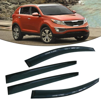 Smoke Window Visor Rain Guard Deflector For KIA SPORTAGE 20112-13 2014 2015 2016 Foto 1 de 4