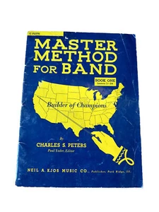 1958 Master Method for Band Book 1 for C Flute or Piccolo Charles S. Peters - Picture 1 of 2