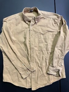Austin Kane men's Button Down Long Sleeve Shirt Denim Medium Made In USA 44 - Picture 1 of 9