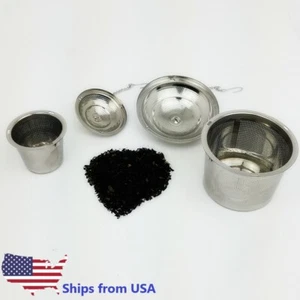 2 PACK - Tea Infuser Reusable Stainless Steel Mesh Steeping Filter LARGE & SMALL - Picture 1 of 7