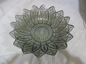 VINTAGE Carnival Federal Glass Petal Iridescent Platter Serving Bowl Dish - Picture 1 of 6