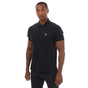 Polo de piqué de algodón Belstaff para hombre en azul - Imagen 1 de 4