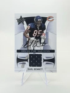2008 Donruss GAME USED Jersey Card Rookie /25 Earl Bennett RC SSP Chicago Bears - Picture 1 of 3