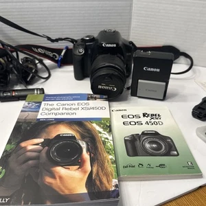 Tested[N MINT ] Canon EOS 450D Rebel XSi DSLR Camera EF-S 18-55mm JAPAN W Case - Picture 1 of 19
