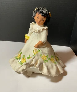 Vintage Hawaiian Julene Mechler Honolulu Ceramic 7.5” Female Kuulei Hula Dancer - Picture 1 of 9