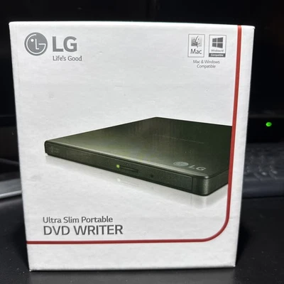 LG Electronics 8X USB 2.0 Super Multi Ultra Slim Portable DVD Writer  GP65NB60 - Image 1 of 3