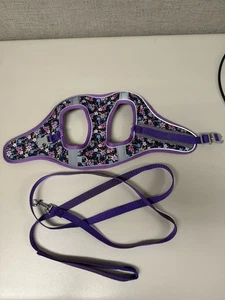 Arnés para perro púrpura con flores talla M - Imagen 1 de 2