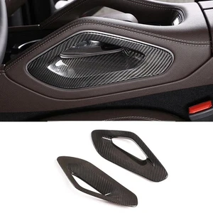 Real Carbon Fiber Center Console Side Armrest Cover Trim For Benz GLE GLS 20-22 - Picture 1 of 6