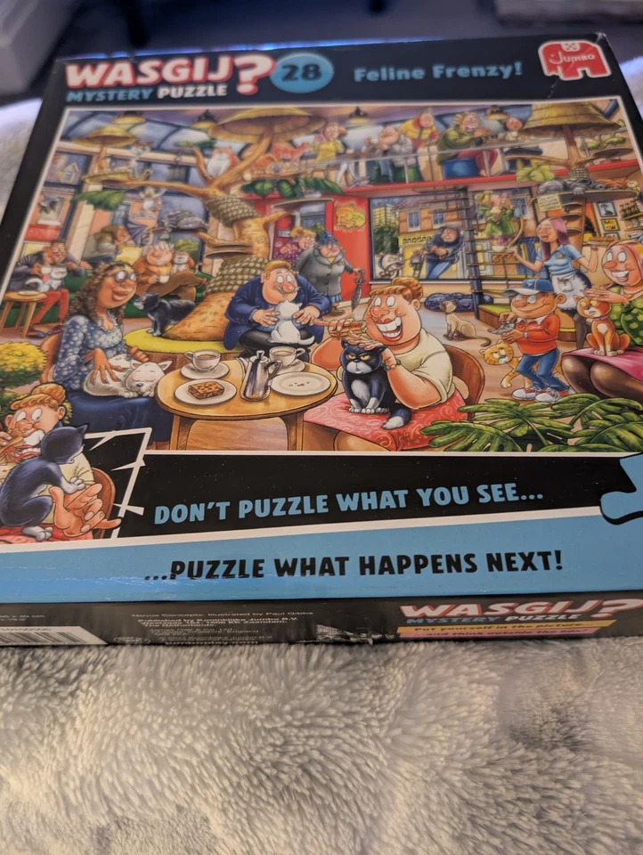 Wasgij Feline Frenzy. Brand new to me. Complete 1000 pieces   - Image 1 of 1