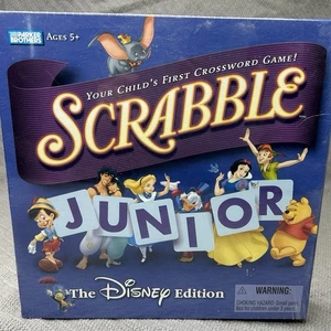 Scrabble Junior Game THE DISNEY EDITION Parker Brothers Ages 5 + Hasbro New - Picture 1 of 7