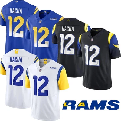 Men's Rams #12 Puka Nacua 2025 All Stitched Jersey - Image 1 of 4