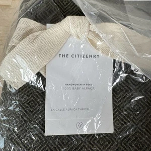 Coperta The Citizenry La Calle Oliva 100% Lana di Alpaca Bambino Made In Peru - Foto 1 di 3