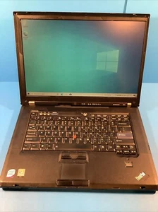 Lenovo ThinkPad T61 - 2.4GHz T7700 128GB SSD 3GB RAM Activated Windows 10 Home - Picture 1 of 9