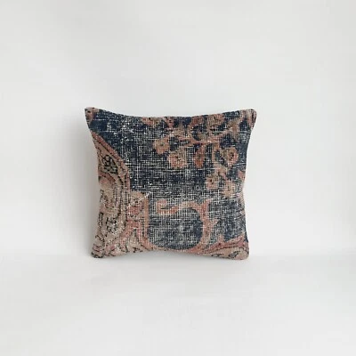 16''x16'' Anatolian Boho Vİntage Pillow Turkish Rug Pillowcase Ethnic Cushion - Image 1 of 4
