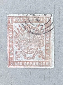 Sello en ruleta Transvaal 42a / 1875-1876 1p / usado - Imagen 1 de 3