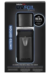 BaBylissPRO UVFOIL Afeitadora UV de una sola lámina negra mate | FXLFS1MB - Imagen 1 de 7
