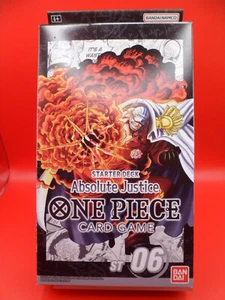 One Piece TCG Absolute Justice Starter Deck ST-06 Inglés - Imagen 1 de 4