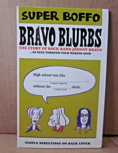 JOHNNY BRAVO book Super Boffo Blurbs promo phrasal template word game 1996 - Picture 1 of 2