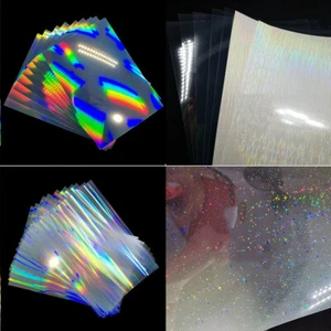 2 piezas pegatinas de haz de luz de inyección de tinta A4 papel holográfico hágalo usted mismo fotografía arte artesanal - Imagen 1 de 14
