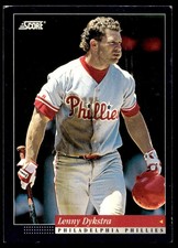 1994 Score Lenny Dykstra Philadelphia Phillies #60