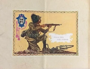 CALENDARIO STORICO DEI BERSAGLIERI del 1932 Autografato Cenni - Foto 1 di 4