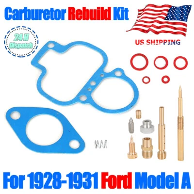 Kit de reconstrucción de carburador para Ford Modelo A 1928-31 junta de carburador 1929 1930 1931 Foto 1 de 4