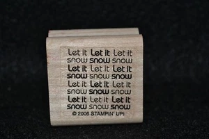 Rubber stamp - Let it Snow - Stampin' Up - combined shipping - Picture 1 of 2