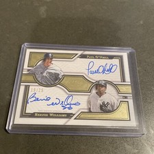 2023 Topps Tier One Bernie Williams Paul O’Neill Dual On Card Auto SSP /25 DA-OW