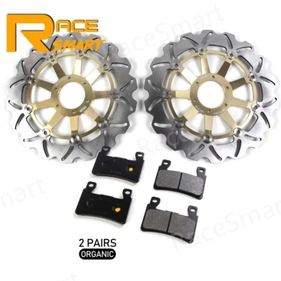 Передние тормозные диски дисковые колодки для Honda CBR600F CBR 600 F4 Super Sport 1999 2000 - Изображение 1 из 4