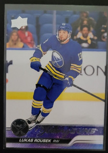 2023-24 upper deck series 1 young guns Lukas Rousek Buffalo Sabres  #233 RC