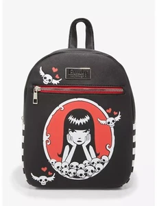 NWTs Emily the Strange Skulls Cameo Mini Backpack - Picture 1 of 4