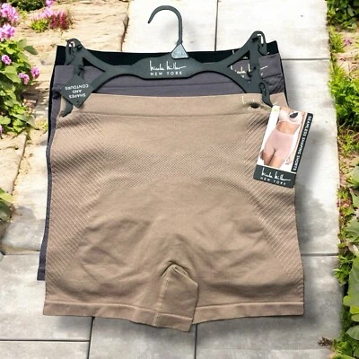 NICOLE MILLER 3 PK WOMEN'S SHAPING SHORTS~NM7330~MULTICOLOR~ALL SIZES~GREAT FIT! - Image 1 of 4