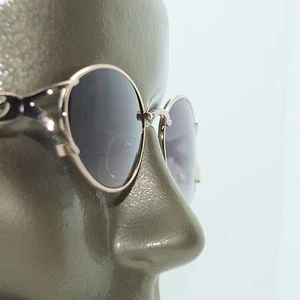 Reading Glasses Bifocal Tinted Sun Reader +1.00 Pretty Gold Metal Fancy Frame - Picture 1 of 4