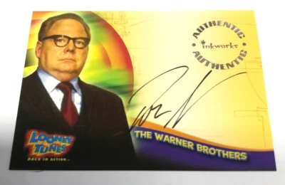 2003 LOONEY TUNES BACK IN ACTION TRADING CARD AUTOGRAPHED A6 A WARNER BROTHER - Image 1 of 3