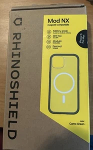 Rhinoshield MOD NX iPhone 15 Pro Max Handyschutz Camo Grün Military Grade - Bild 1 von 6