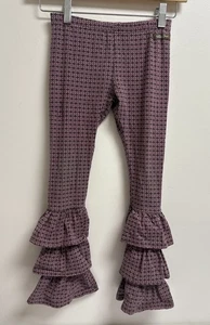 Pantaloni con volant Matilda Jane bambina taglia 6 rosa bordeaux stampa geometrica leggings - Foto 1 di 4