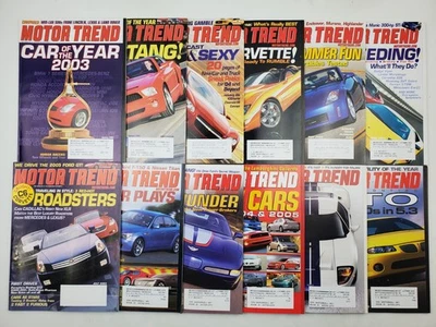 2003 Motor Trend Magazine Complete Year 12 Issues Volume 55 - Image 1 of 4