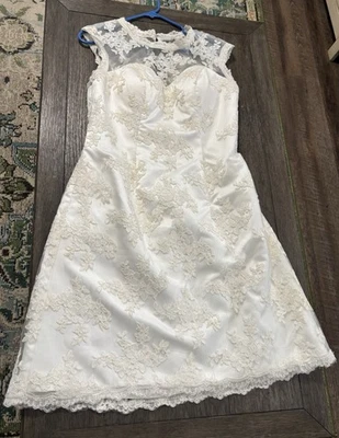 Wedding Dress Size 10 Short Dress - Image 1 of 4