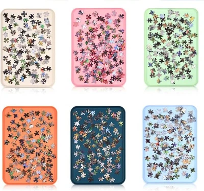 Bandejas Clasificadoras Puzzle - Bandejas Organizadoras Opacas Duraderas 12.2"x9.4", Juego de 6 Colores, T Foto 1 de 4