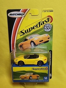 Matchbox 2004 SuperFast Series #56 Porsche Boxster gelb 1/15.000 NOS 🔥G - Bild 1 von 12