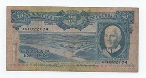 ANGOLA PORTUGAL 50 ESCUDOS 1962 PICK 93 LOOK SCANS - Picture 1 of 2