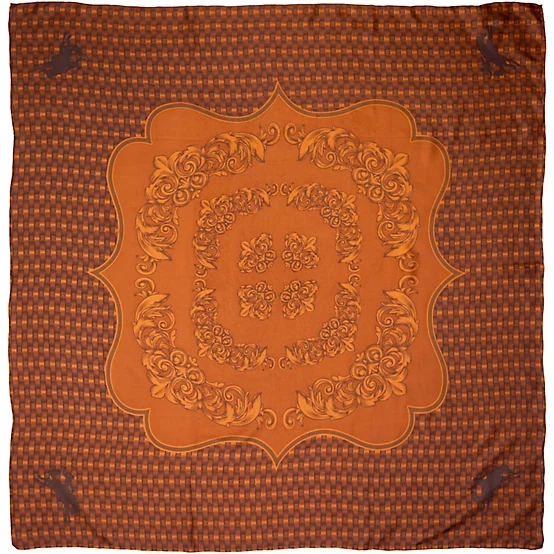 Wyoming Traders Wild Rag Frontier marrón tooled seda bufanda occidental - 34,5" Foto 1 de 1