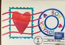 HNLP Hideaki Nakano Greeting Card 2535 Love Bon Voyage Have a Wonderful Trip 30