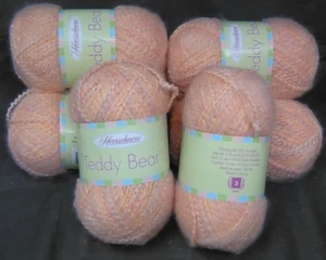 8 madejas Herrschners hilo oso de peluche flor melocotón ganchillo de punto 50gr Ea. - Imagen 1 de 1